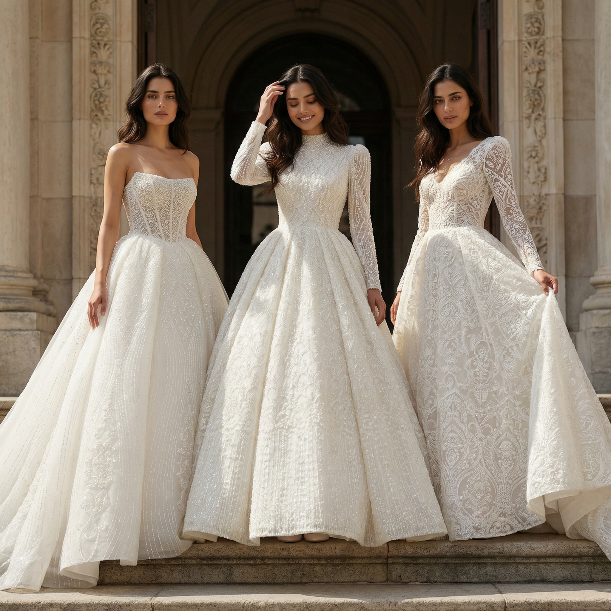 Elegant evening gown from ALINOURA collection