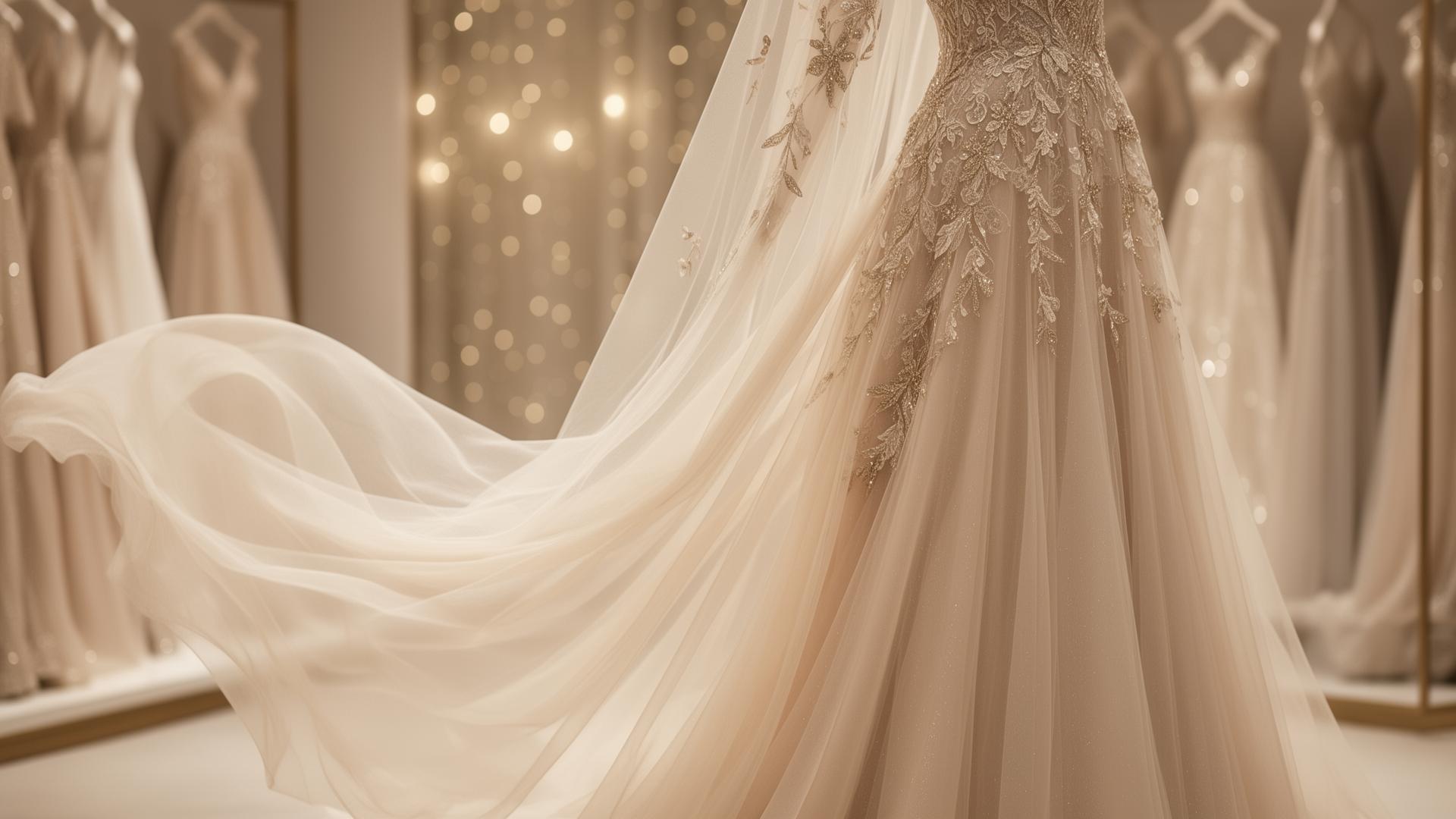 Luxury wedding dress at ALINOURA bridal boutique in Beirut